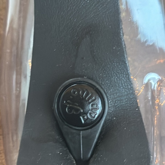 BIRKENSTOCK PAPILLIO Gizeh Platform Black Sandals Size 8 EUR 39 - Picture 5 of 12